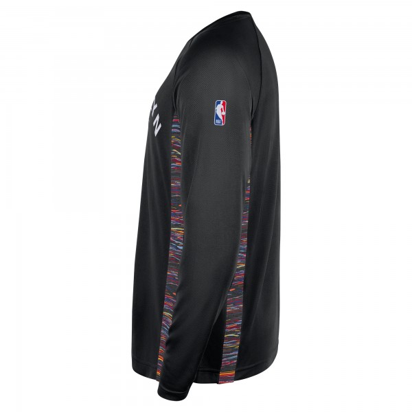 Футболка с длинным рукавом Brooklyn Nets Nike 2025/26 City Edition Authentic Pregame Dri-FITShooting - Black