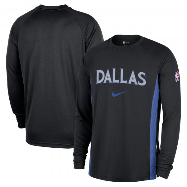 Футболка с длинным рукавом Dallas Mavericks Nike 2025/26 City Edition Authentic Pregame Dri-FITShooting - Black