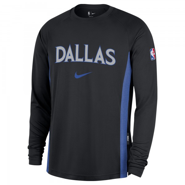 Футболка с длинным рукавом Dallas Mavericks Nike 2025/26 City Edition Authentic Pregame Dri-FITShooting - Black
