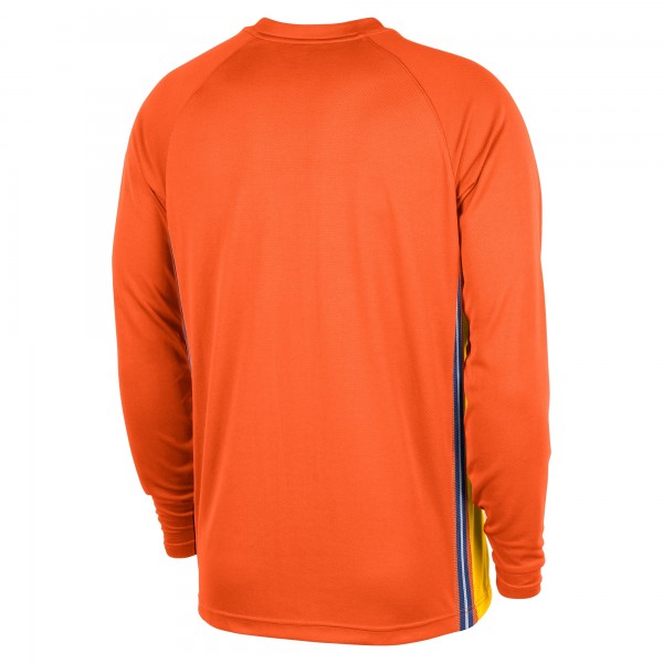 Футболка с длинным рукавом Charlotte Hornets Jordan Brand 2025/26 City Edition Authentic Pregame Dri-FITShooting - Orange