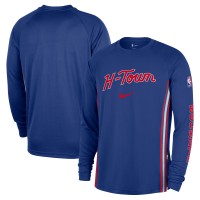 Футболка с длинным рукавом Houston Rockets Nike 2025/26 City Edition Authentic Pregame Dri-FITShooting - Blue
