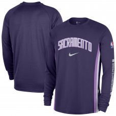 Sacramento Kings Nike 2025/26 City Edition Authentic Pregame Dri-FIT Long Sleeve Shooting T-Shirt - Purple