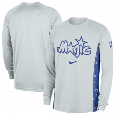 Orlando Magic Nike 2025/26 City Edition Authentic Pregame Dri-FIT Long Sleeve Shooting T-Shirt - Silver