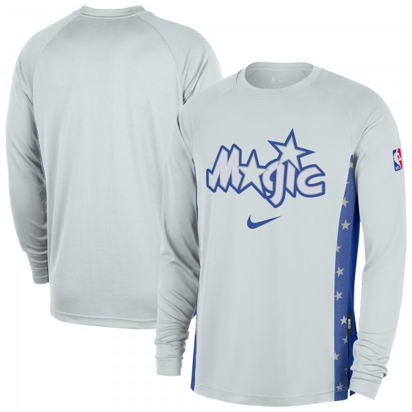 Футболка с длинным рукавом Orlando Magic Nike 2025/26 City Edition Authentic Pregame Dri-FITShooting - Silver
