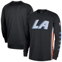 Футболка с длинным рукавом LA Clippers Nike 2025/26 City Edition Authentic Pregame Dri-FITShooting - Black