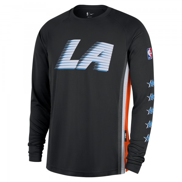 Футболка с длинным рукавом LA Clippers Nike 2025/26 City Edition Authentic Pregame Dri-FITShooting - Black
