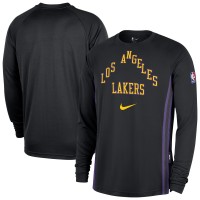 Футболка с длинным рукавом Los Angeles Lakers Nike 2025/26 City Edition Authentic Pregame Dri-FITShooting - Black