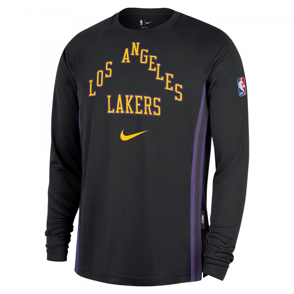 Футболка с длинным рукавом Los Angeles Lakers Nike 2025/26 City Edition Authentic Pregame Dri-FITShooting - Black