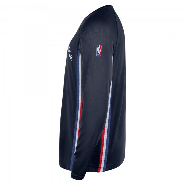 Футболка с длинным рукавом Philadelphia 76ers Nike 2025/26 City Edition Authentic Pregame Dri-FITShooting - Navy
