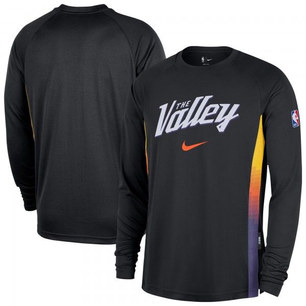 Футболка с длинным рукавом Phoenix Suns Nike 2025/26 City Edition Authentic Pregame Dri-FITShooting - Black