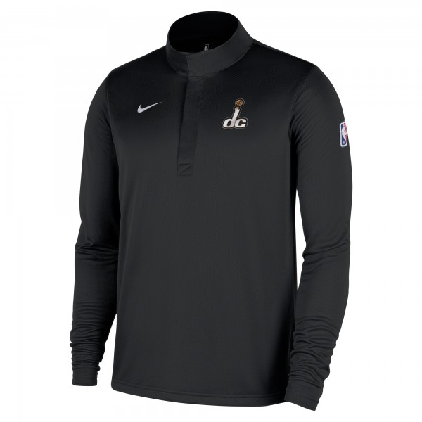 Washington Wizards Nike 2025/26 City Edition Remix Authentic Coaches Dri-FIT Half-Zip Top - Black