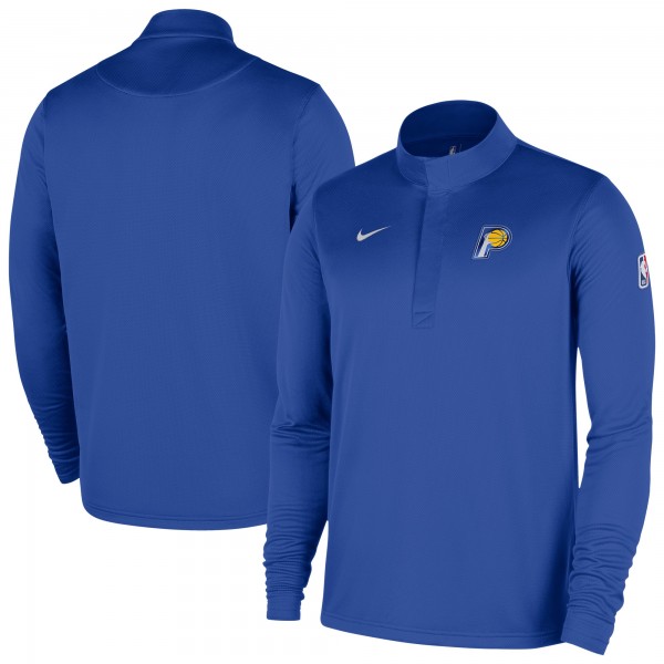 Indiana Pacers Nike Blue 2025/26 City Edition Remix Authentic Coaches Dri-FIT Half-Zip Top