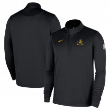 Los Angeles Lakers Nike 2025/26 City Edition Remix Authentic Coaches Dri-FIT Half-Zip Pullover - Black