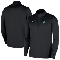 Miami Heat Nike 2025/26 City Edition Remix Authentic Coaches Dri-FIT Half-Zip Top - Black