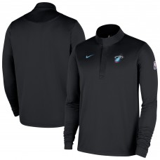 Miami Heat Nike 2025/26 City Edition Remix Authentic Coaches Dri-FIT Half-Zip Top - Black