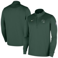 Milwaukee Bucks Nike 2025/26 City Edition Remix Authentic Coaches Dri-FIT Half-Zip Top - Hunter Green