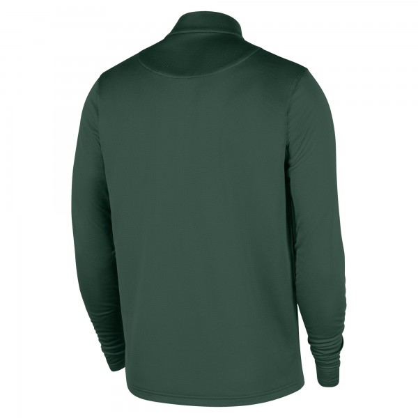 Milwaukee Bucks Nike 2025/26 City Edition Remix Authentic Coaches Dri-FIT Half-Zip Top - Hunter Green