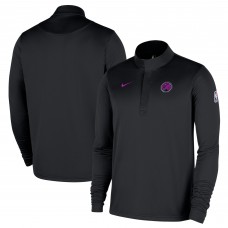Minnesota Timberwolves Nike 2025/26 City Edition Remix Authentic Coaches Dri-FIT Half-Zip Pullover - Black