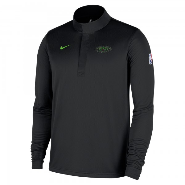 New Orleans Pelicans Nike 2025/26 City Edition Remix Authentic Coaches Dri-FIT Half-Zip Top - Black