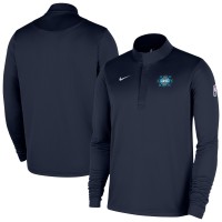 Oklahoma City Thunder Nike 2025/26 City Edition Remix Authentic Coaches Dri-FIT Half-Zip Top - Navy