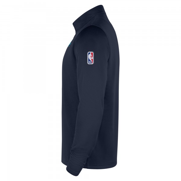 Oklahoma City Thunder Nike 2025/26 City Edition Remix Authentic Coaches Dri-FIT Half-Zip Top - Navy