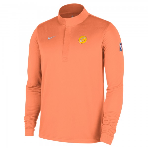 Кофта на короткой молнии Cleveland Cavaliers Nike 2025/26 City Edition Remix Authentic Coaches Dri-FIT - Orange