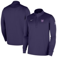 Sacramento Kings Nike 2025/26 City Edition Remix Authentic Coaches Dri-FIT Half-Zip Top - Purple