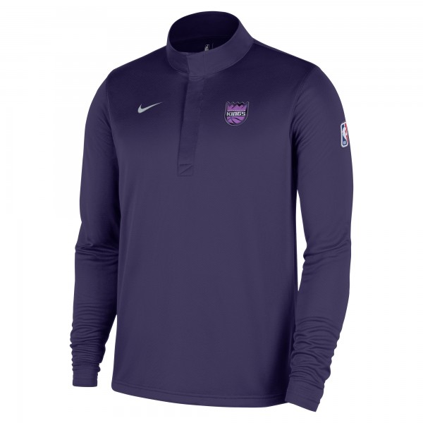 Sacramento Kings Nike 2025/26 City Edition Remix Authentic Coaches Dri-FIT Half-Zip Top - Purple