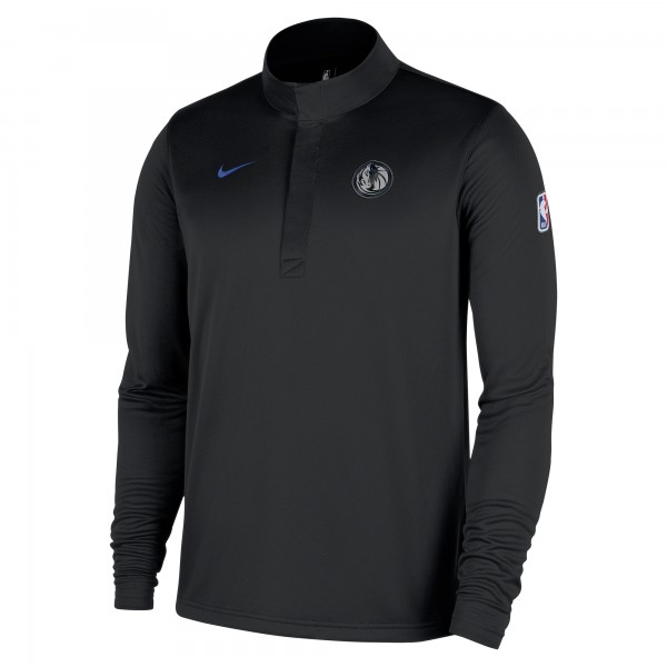 Dallas Mavericks Nike 2025/26 City Edition Remix Authentic Coaches Dri-FIT Half-Zip Top - Black
