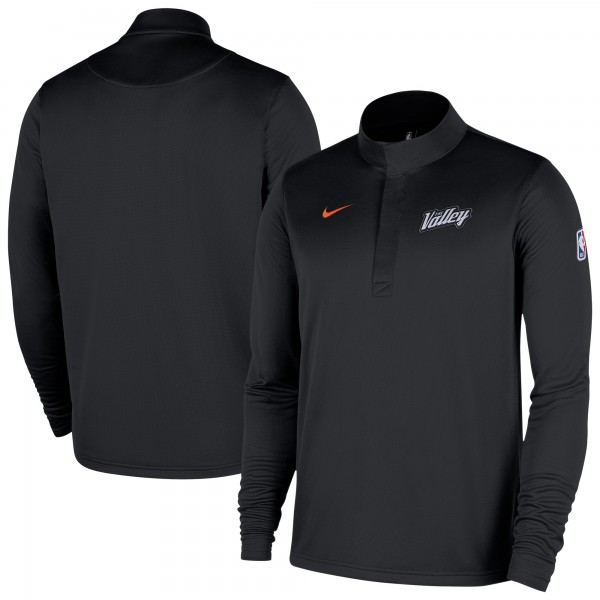 Phoenix Suns Nike 2025/26 City Edition Remix Authentic Coaches Dri-FIT Half-Zip Top - Black