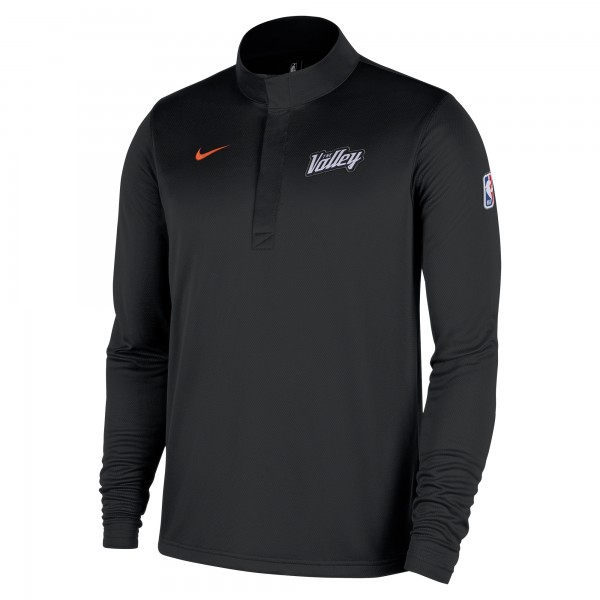 Phoenix Suns Nike 2025/26 City Edition Remix Authentic Coaches Dri-FIT Half-Zip Top - Black