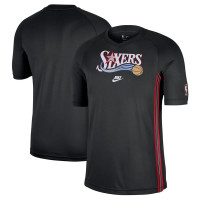 Футболка Philadelphia 76ers Nike Black Classic Edition Hardwood Classics Authentic Game Shooting