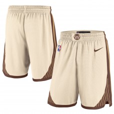 Golden State Warriors Nike 2025/26 City Edition Remix Dri-FIT Swingman Shorts - Natural