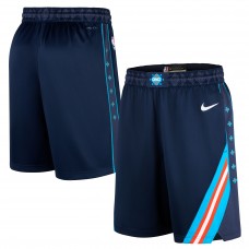 Oklahoma City Thunder Nike 2025/26 City Edition Remix Dri-FIT Swingman Shorts - Blue