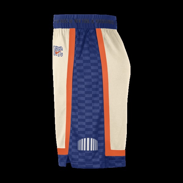 Шорты New York Knicks Nike 2025/26 City Edition Remix Dri-FIT Swingman - Natural