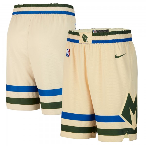 Шорты Milwaukee Bucks Nike 2025/26 City Edition Remix Dri-FIT Swingman - Cream