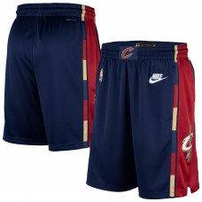 Cleveland Cavaliers Nike Navy Classic Edition Hardwood Classics Swingman Shorts