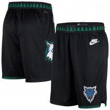 Minnesota Timberwolves Nike Black Classic Edition Hardwood Classics Swingman Shorts
