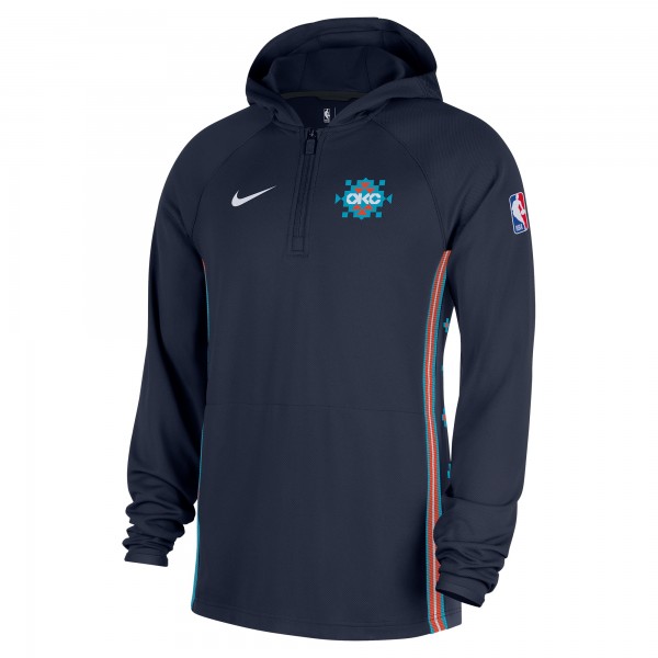 Кофта на короткой молнии Oklahoma City Thunder Nike 2025/26 City Edition Remix Authentic On-Court Dri-FIT - Navy