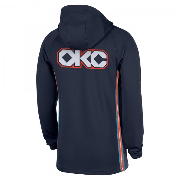 Кофта на короткой молнии Oklahoma City Thunder Nike 2025/26 City Edition Remix Authentic On-Court Dri-FIT - Navy