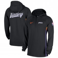 Phoenix Suns Nike 2025/26 City Edition Remix Authentic On-Court Quarter-Zip Dri-FIT Hooded Jacket - Black