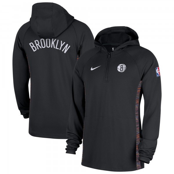Кофта на короткой молнии Brooklyn Nets Nike 2025/26 City Edition Remix Authentic On-Court Dri-FIT - Black