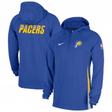 Indiana Pacers Nike Blue 2025/26 City Edition Remix Authentic On-Court Quarter-Zip Dri-FIT Hooded Jacket
