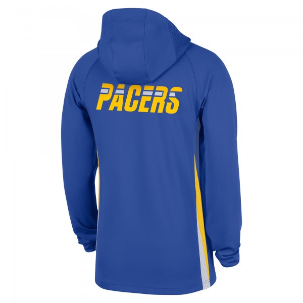 Indiana Pacers Nike Blue 2025/26 City Edition Remix Authentic On-Court Quarter-Zip Dri-FIT Hooded Jacket