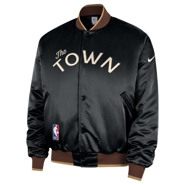 Рубашка Golden State Warriors Nike Black 2025/26 City Edition Remix Courtside Bomber Jacket