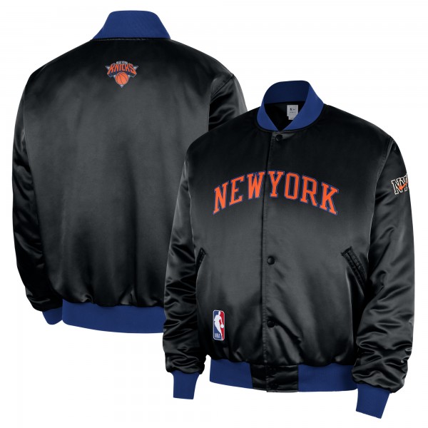 Бомбер New York Knicks Nike 2025/26 City Edition Remix Courtside - Black
