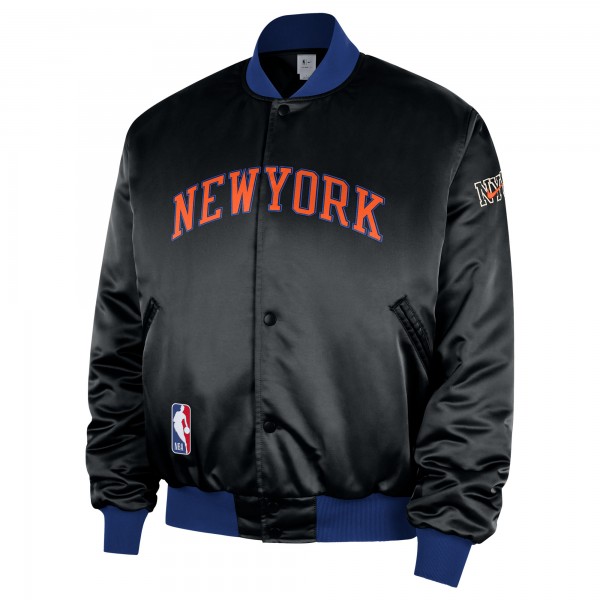 Бомбер New York Knicks Nike 2025/26 City Edition Remix Courtside - Black