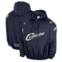 Ветровка Cleveland Cavaliers Nike Navy Hardwood Classics Therma-FIT