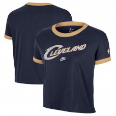 Футболка Женская Cleveland Cavaliers Nike Navy Classic Edition HardЖенская od Classics Essential Vintage Ringer