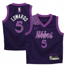 Джерси Anthony Edwards Minnesota Timberwolves Nike Preschool 2025/26 City Edition Swingman - Purple